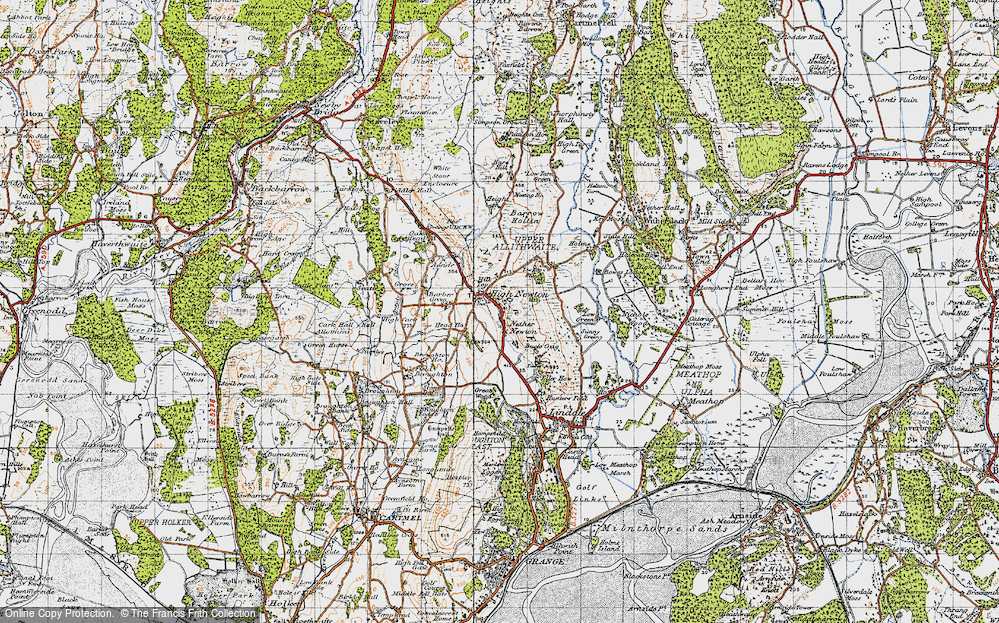 Old Map of High Newton, 1947 in 1947