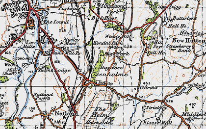 Old map of Birk Hagg in 1947