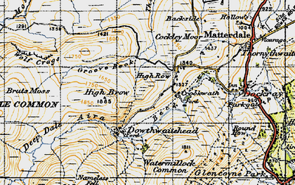 Old map of Aira Beck in 1947