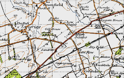 Old map of High Scales in 1947