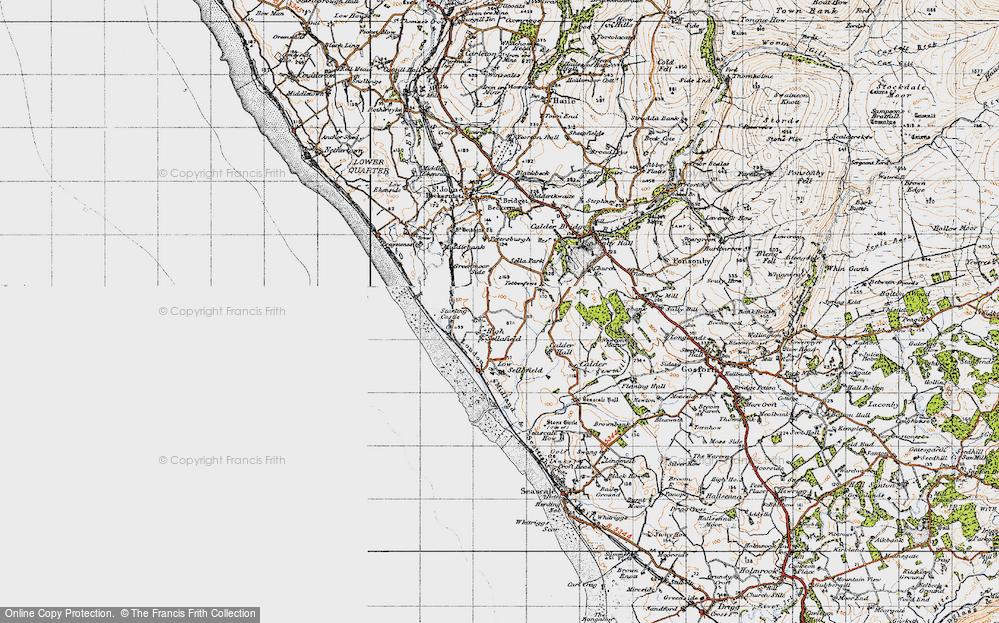 Old Map of High Sellafield, 1947 in 1947