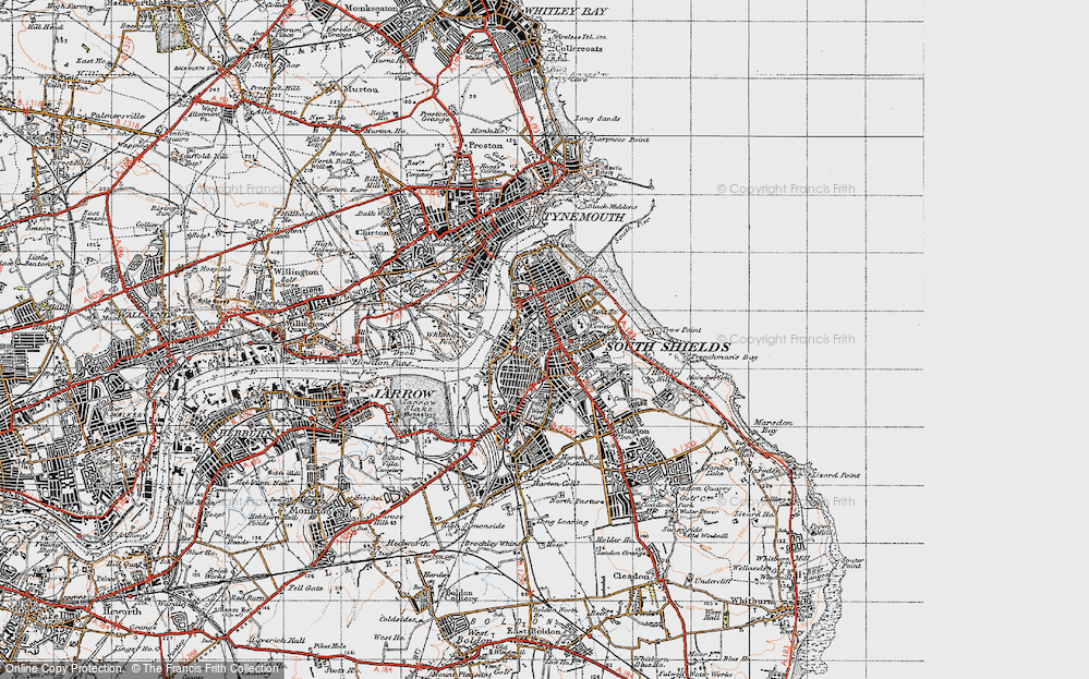 Old Map of High Shields, 1947 in 1947