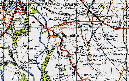 Old map of High Shincliffe in 1947