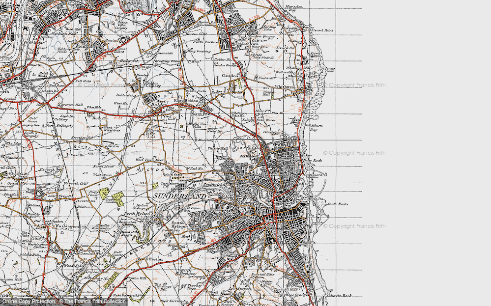 Old Map of High Southwick, 1947 in 1947