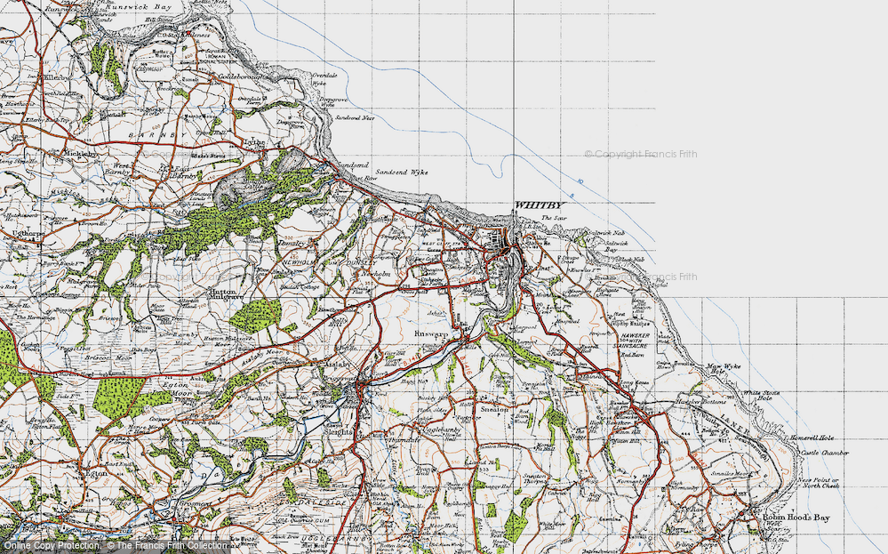 Old Map of High Stakesby, 1947 in 1947