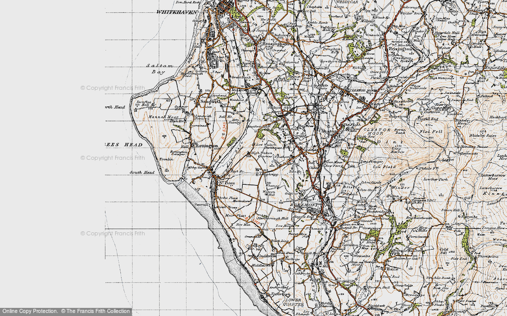 Old Map of Historic Map covering Loughrigg in 1947