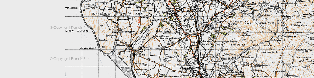 Old map of Loughrigg in 1947