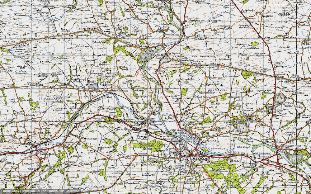 Old Map of High Warden, 1947 in 1947