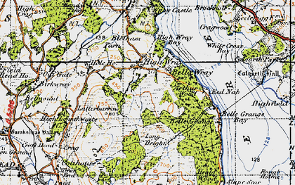Old map of Brockhole (National Park Centre) in 1947