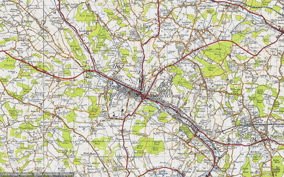 Old Map of High Wycombe, 1947 in 1947