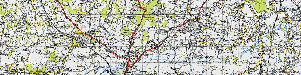 Old map of Higham Wood in 1946