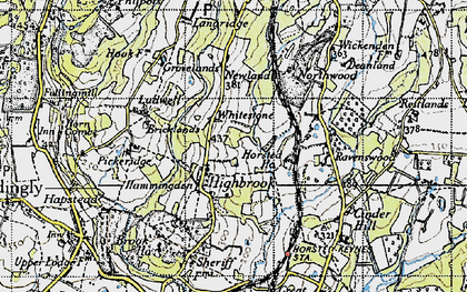 Old map of Whitestone in 1940