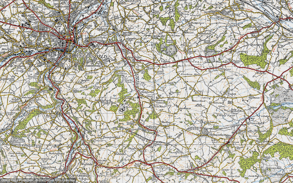 Old Map of Highburton, 1947 in 1947