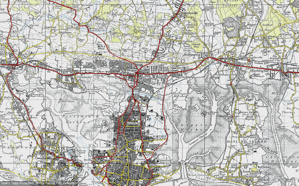 Old Map of Highbury, 1945 in 1945