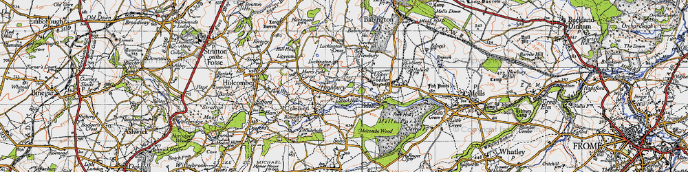 Old map of Highbury in 1946