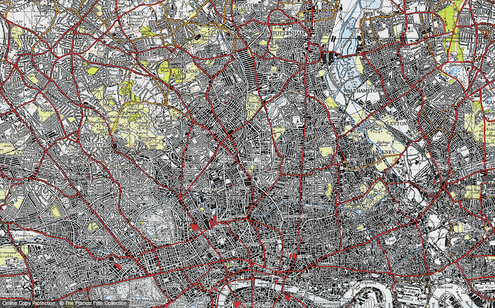 Old Map of Highbury, 1946 in 1946