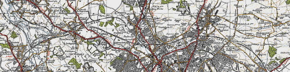 Old map of Highbury Vale in 1946