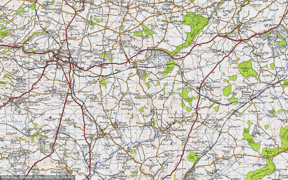 Old Map of Higher Alham, 1946 in 1946