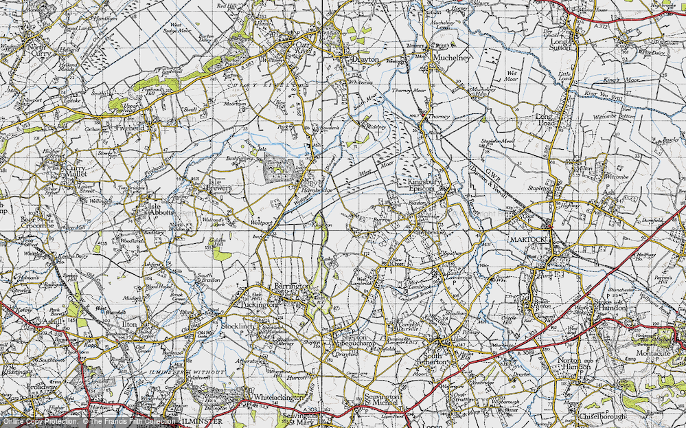 Old Map of Higher Burrow, 1945 in 1945
