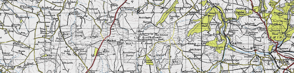 Old map of Higher Cransworth in 1946