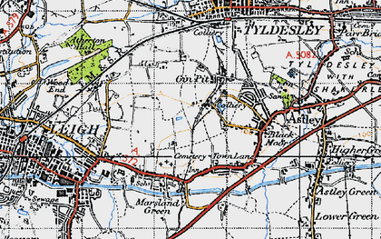 Old map of Higher Folds in 1947