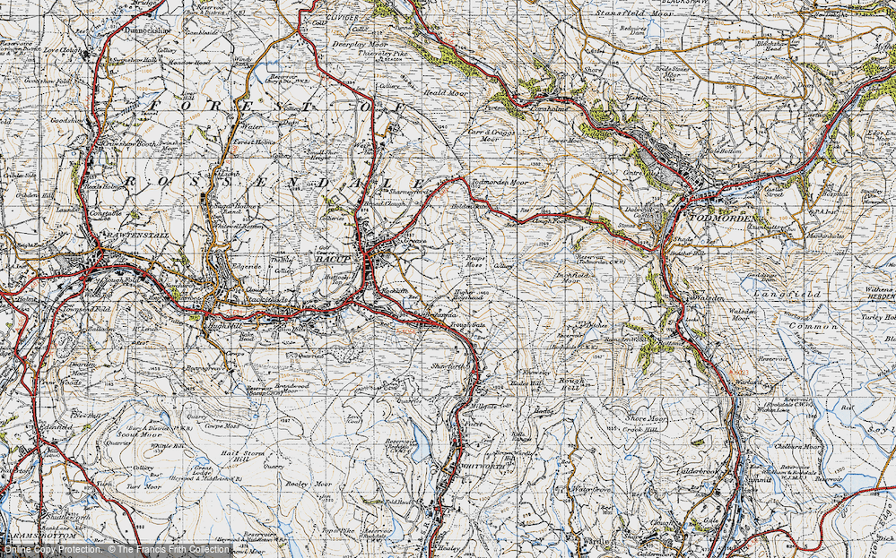Old Map of Higher Hogshead, 1947 in 1947