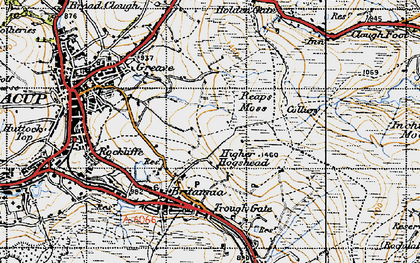 Old map of Higher Hogshead in 1947