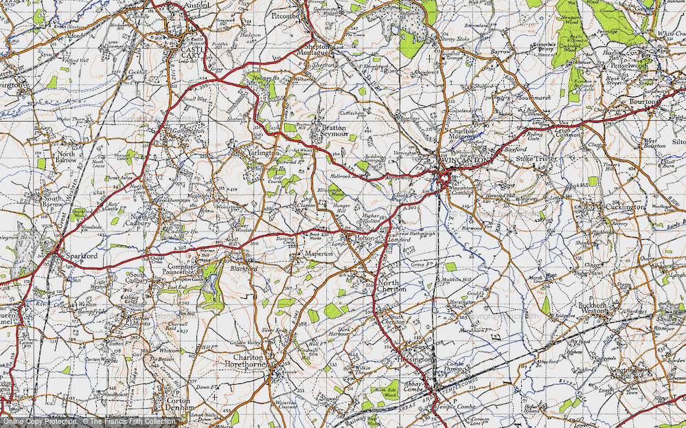 Old Map of Higher Holton, 1945 in 1945