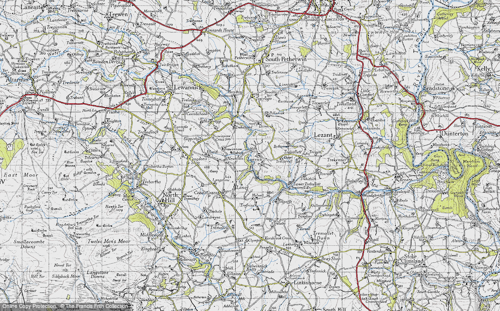 Old Map of Higher Larrick, 1946 in 1946