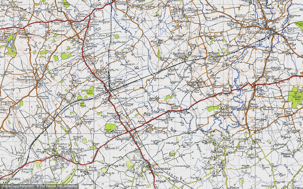 Old Map of Higher Nyland, 1945 in 1945