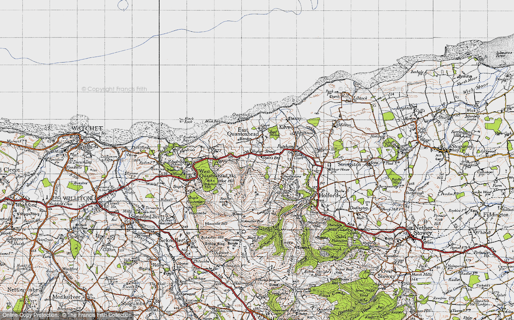 Old Map of Higher Street, 1946 in 1946