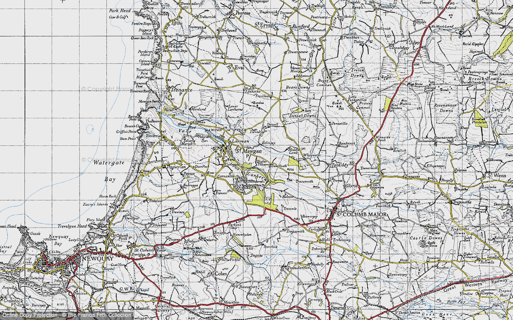 Old Map of Higher Tolcarne, 1946 in 1946