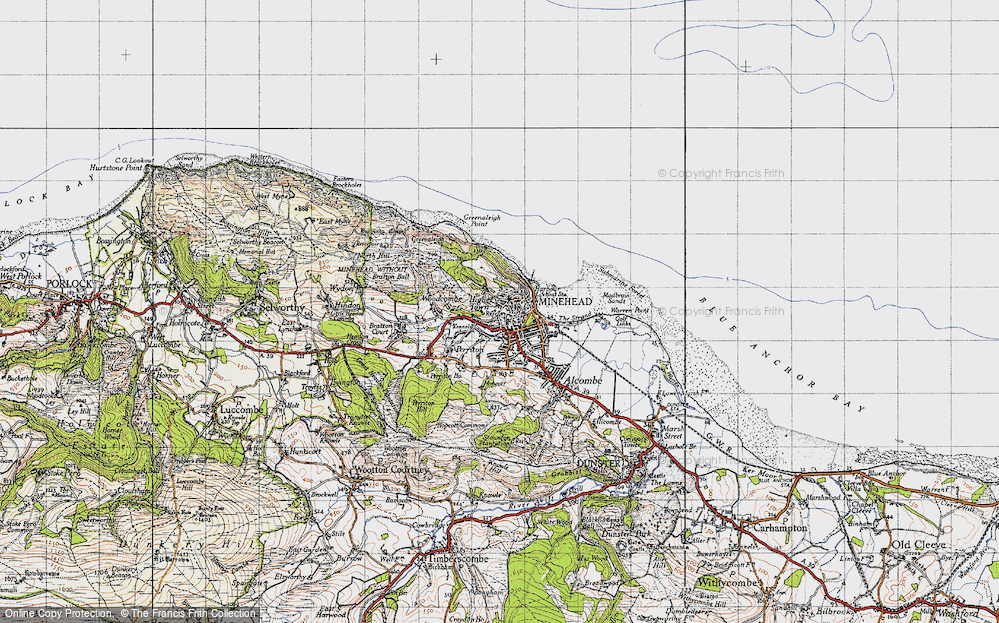 Old Map of Higher Town, 1946 in 1946