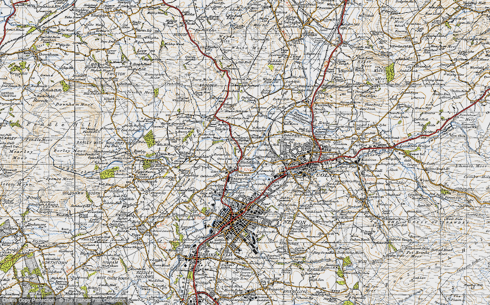 Old Map of Higherford, 1947 in 1947