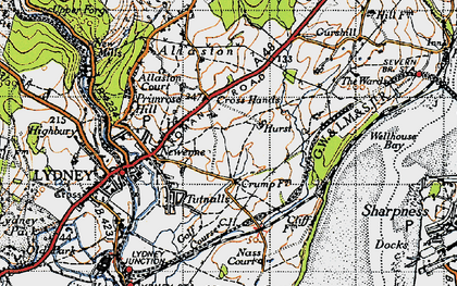 Old map of Highfield in 1946