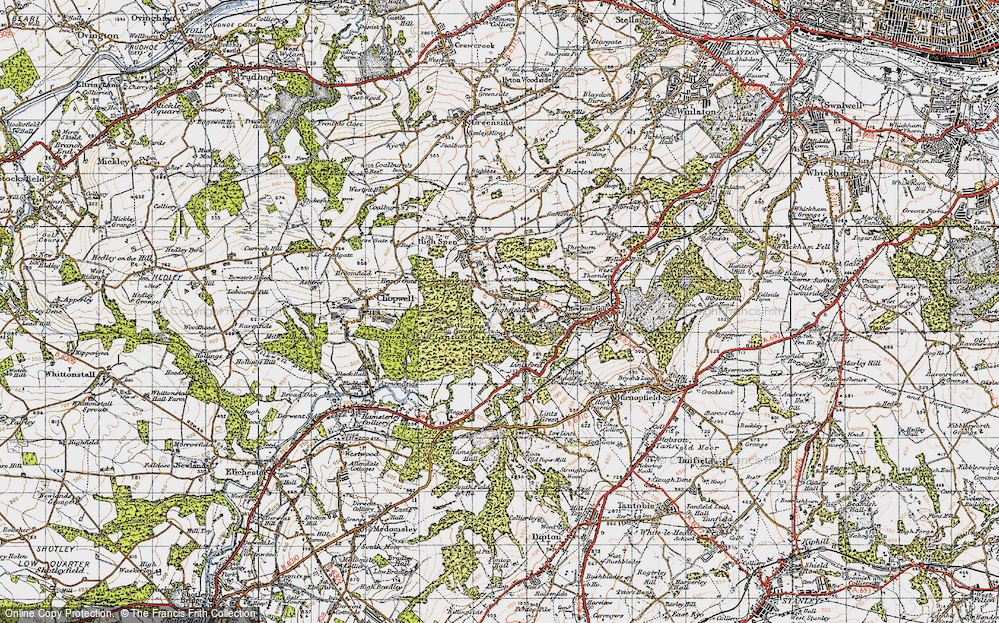 Old Map of Highfield, 1947 in 1947