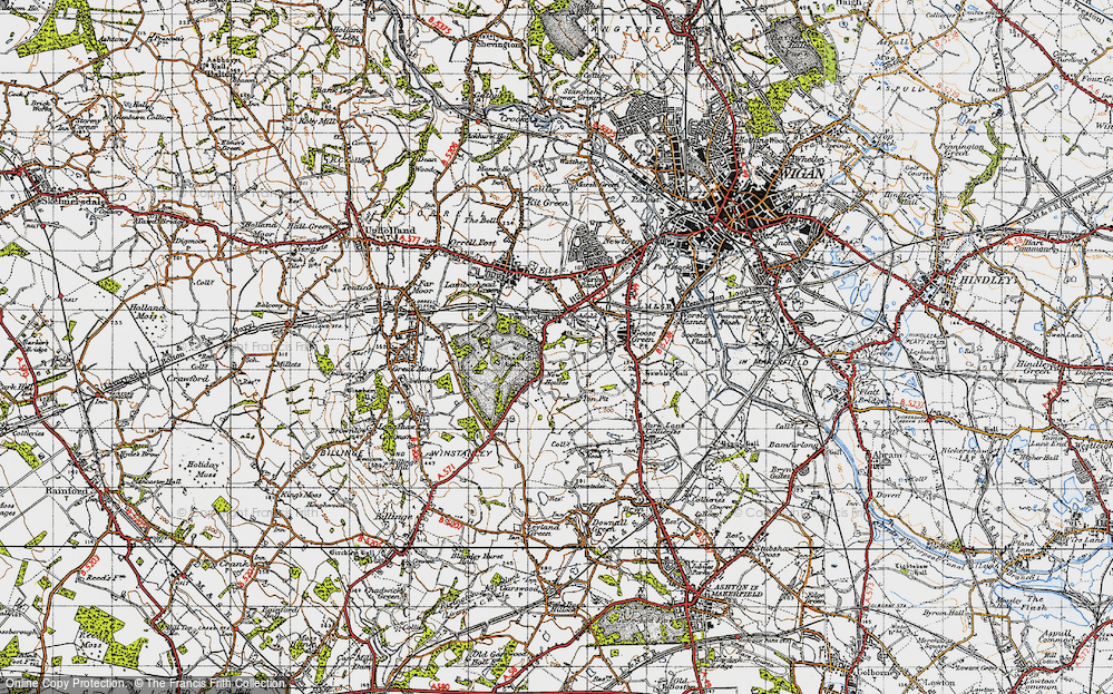 Old Map of Highfield, 1947 in 1947