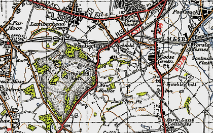 Old map of Winstanley Hall in 1947