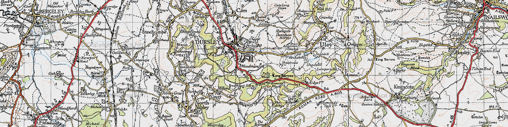Old map of Highfields in 1946