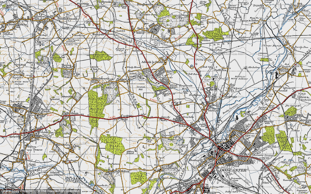 Old Map of Highfields, 1947 in 1947
