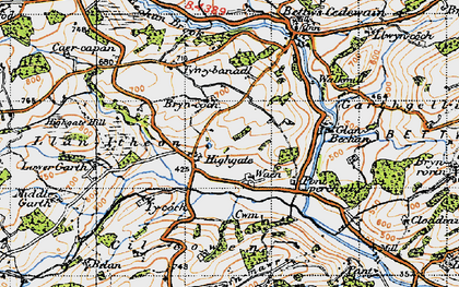 Old map of Highgate in 1947