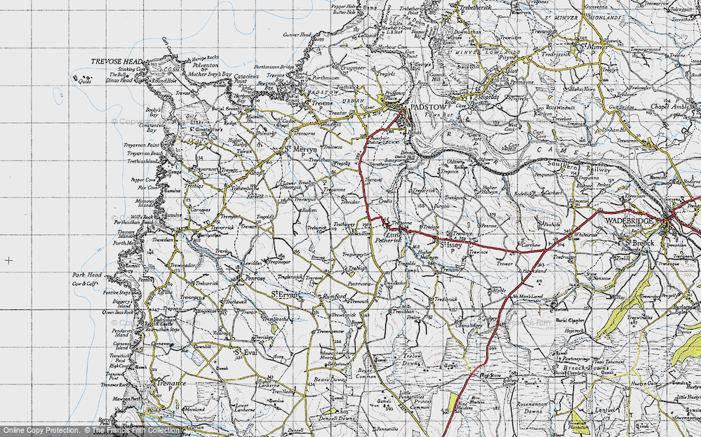 Old Map of Highlanes, 1946 in 1946