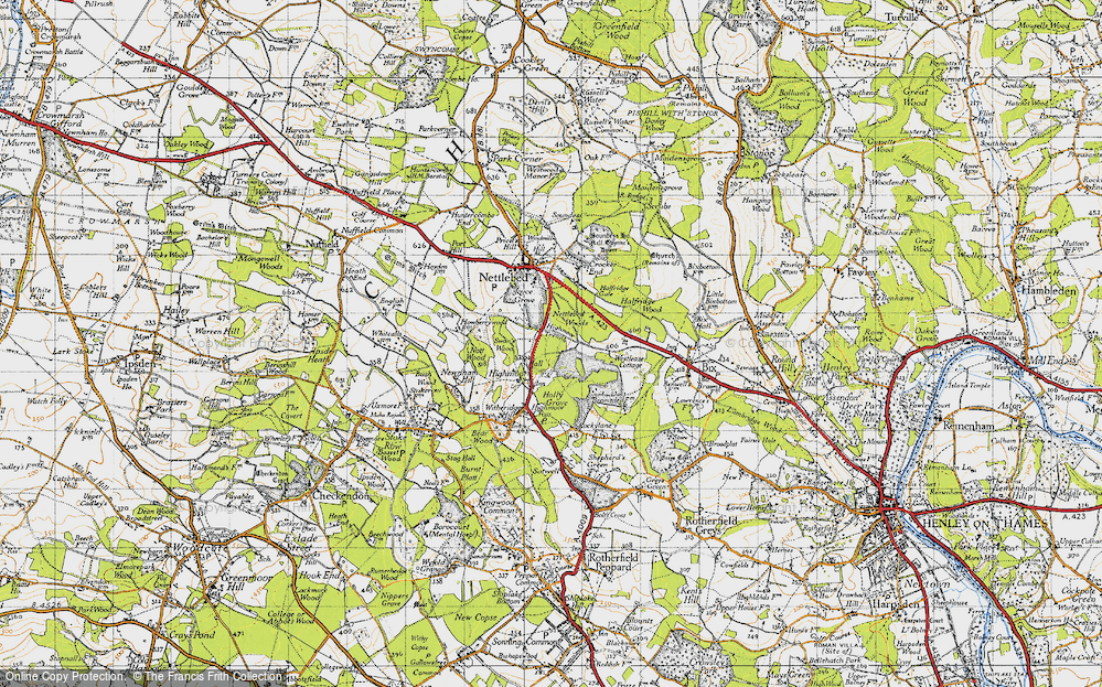 Old Map of Highmoor, 1947 in 1947