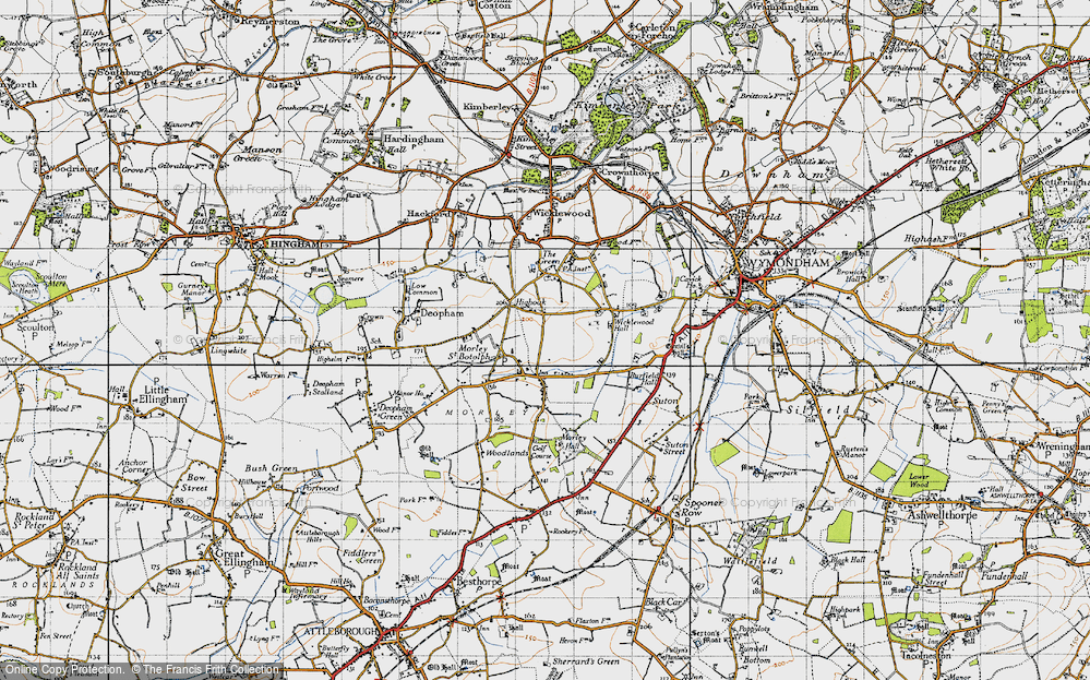 Old Map of Highoak, 1946 in 1946