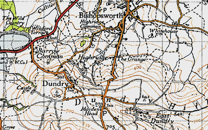 Old map of Highridge in 1946