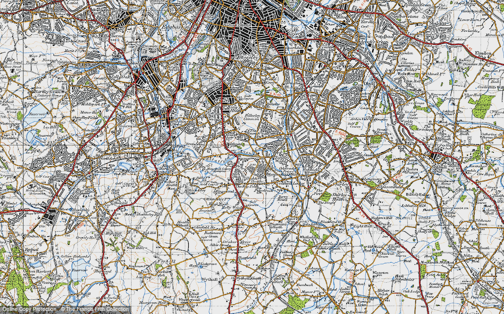 Old Map of Highter's Heath, 1947 in 1947