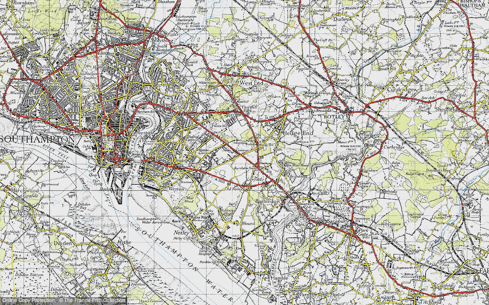 Old Map of Hightown, 1945 in 1945