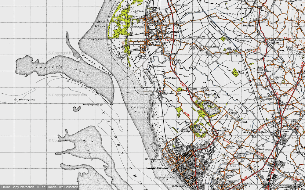 Old Map of Hightown, 1947 in 1947