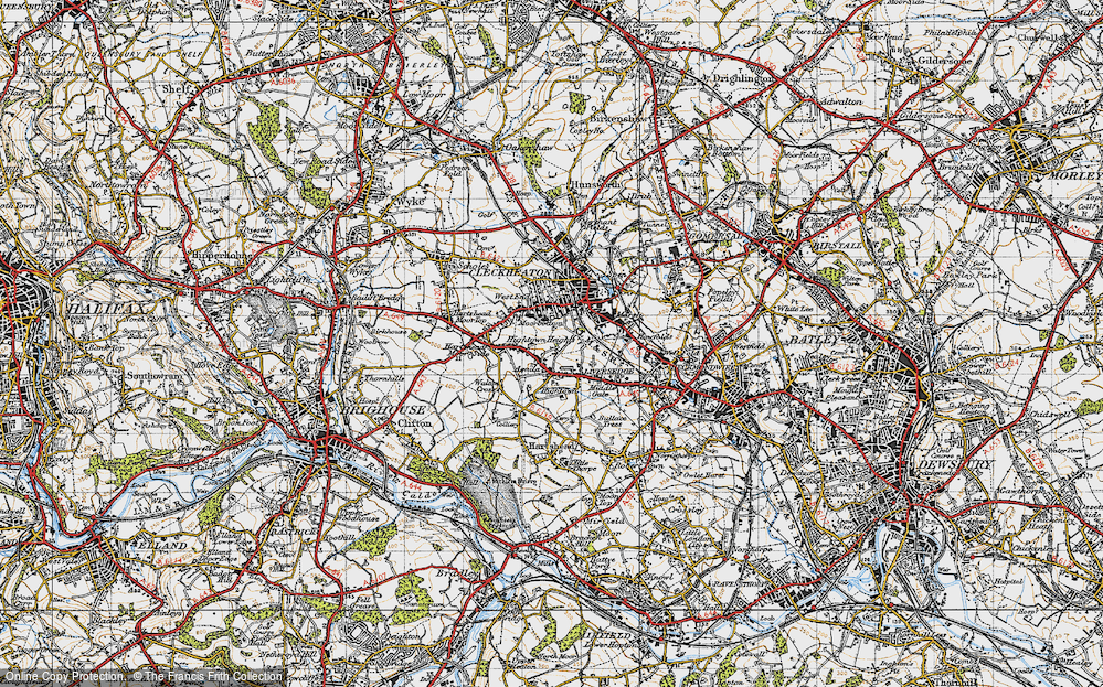 Old Map of Hightown, 1947 in 1947
