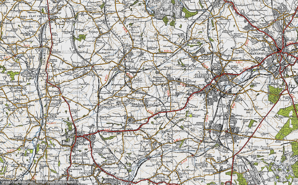 Old Map of Hilcote, 1947 in 1947